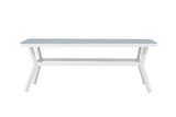 Gartentisch Amaré - eine Kombination aus matter Glasplatte und Aluminiumgestell