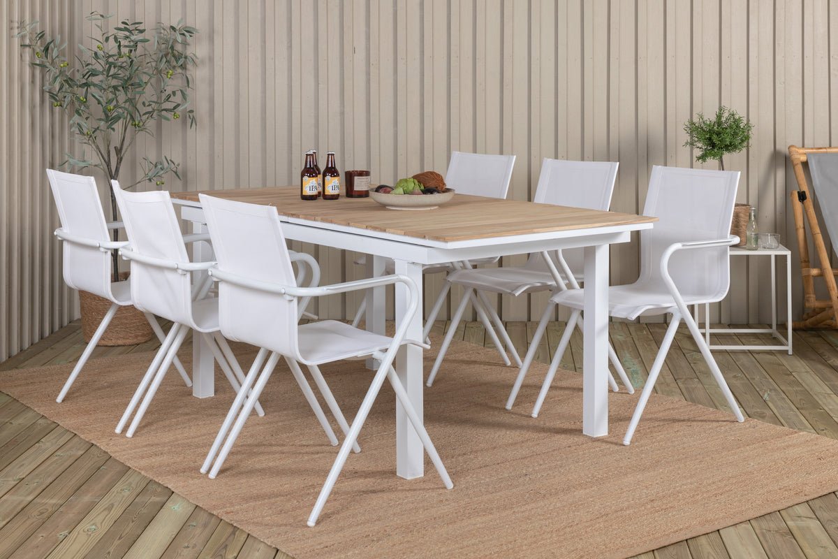 Gartentisch Caimana - ein ausziehbarer Esstisch mit edler Teakholzplatte