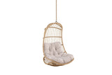 Hängesessel Kaelis - aus Rattan in Beige