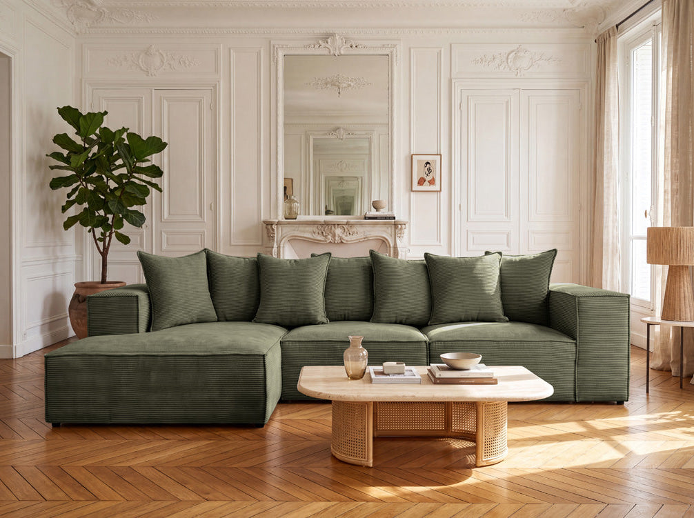 Designer Sofa Largo L in Cord