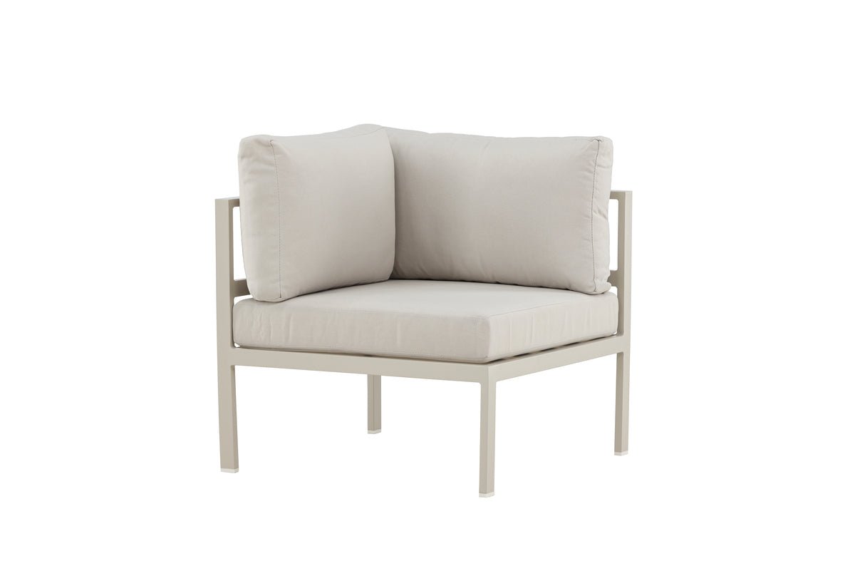 Loungesessel Tim – wetterfest aus Aluminium & Olefin in Beige