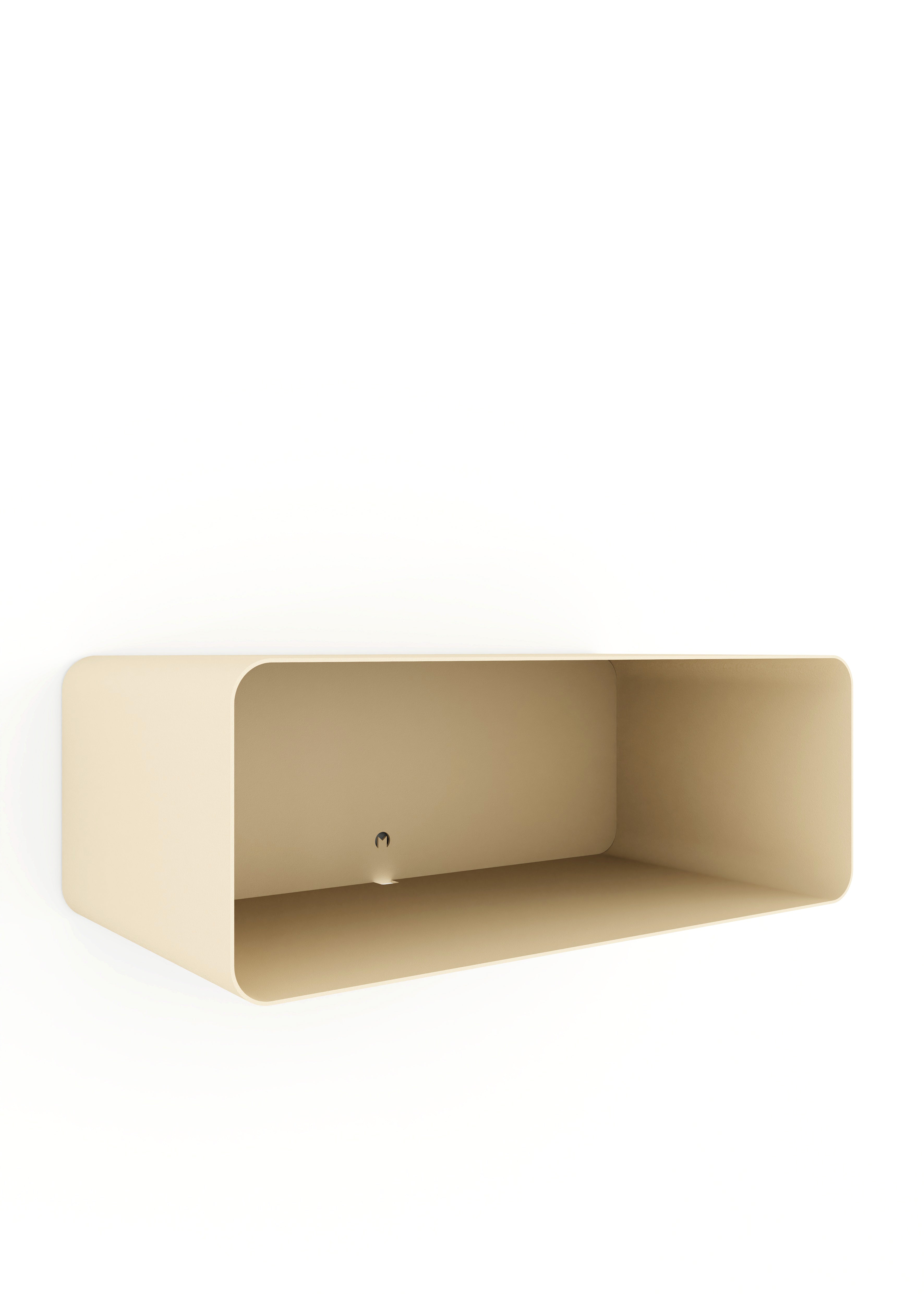 Nachttisch Nelio – Hängendes Design mit Kabeldurchführung