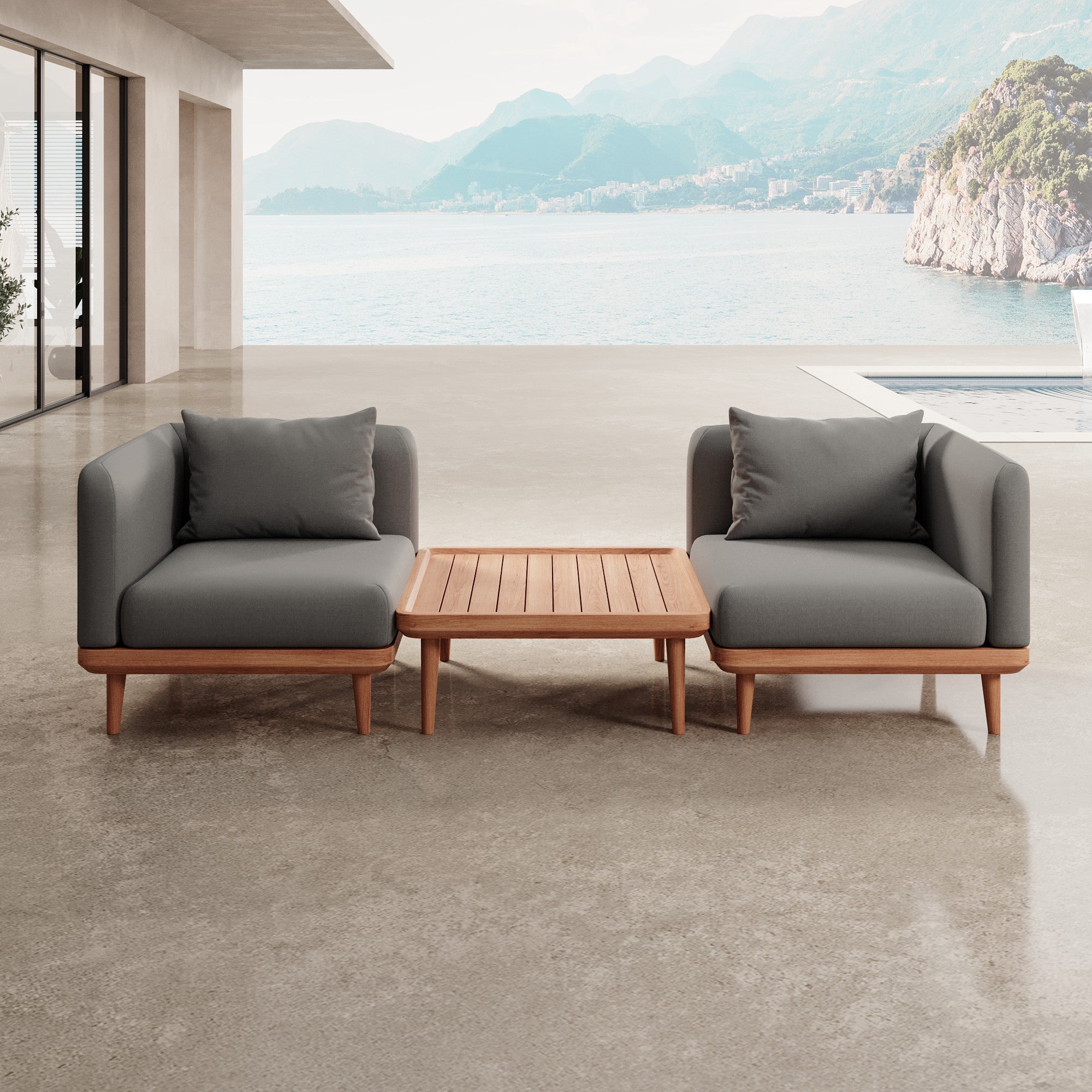 Nouri – 2 Loungemodule & Tisch | Aevora™ Kollektion