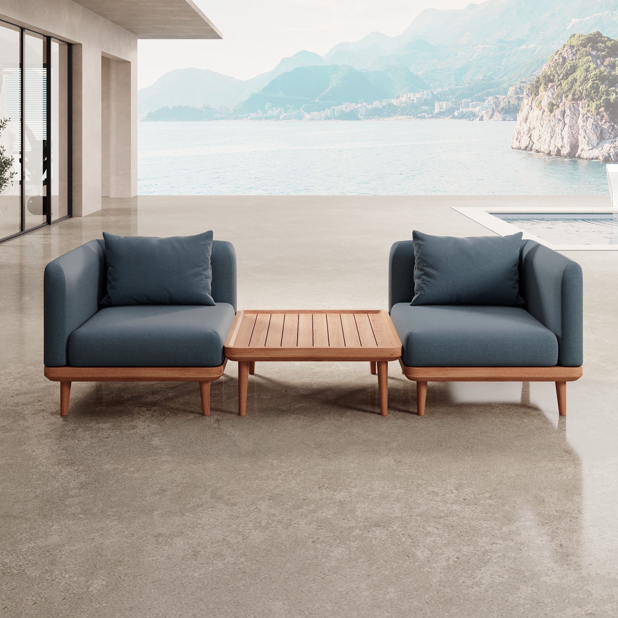 Nouri – 2 Loungemodule & Tisch | Aevora™ Kollektion