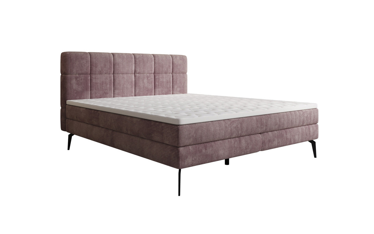 Boxspringbett Vera in Cord mit hohen Füßen