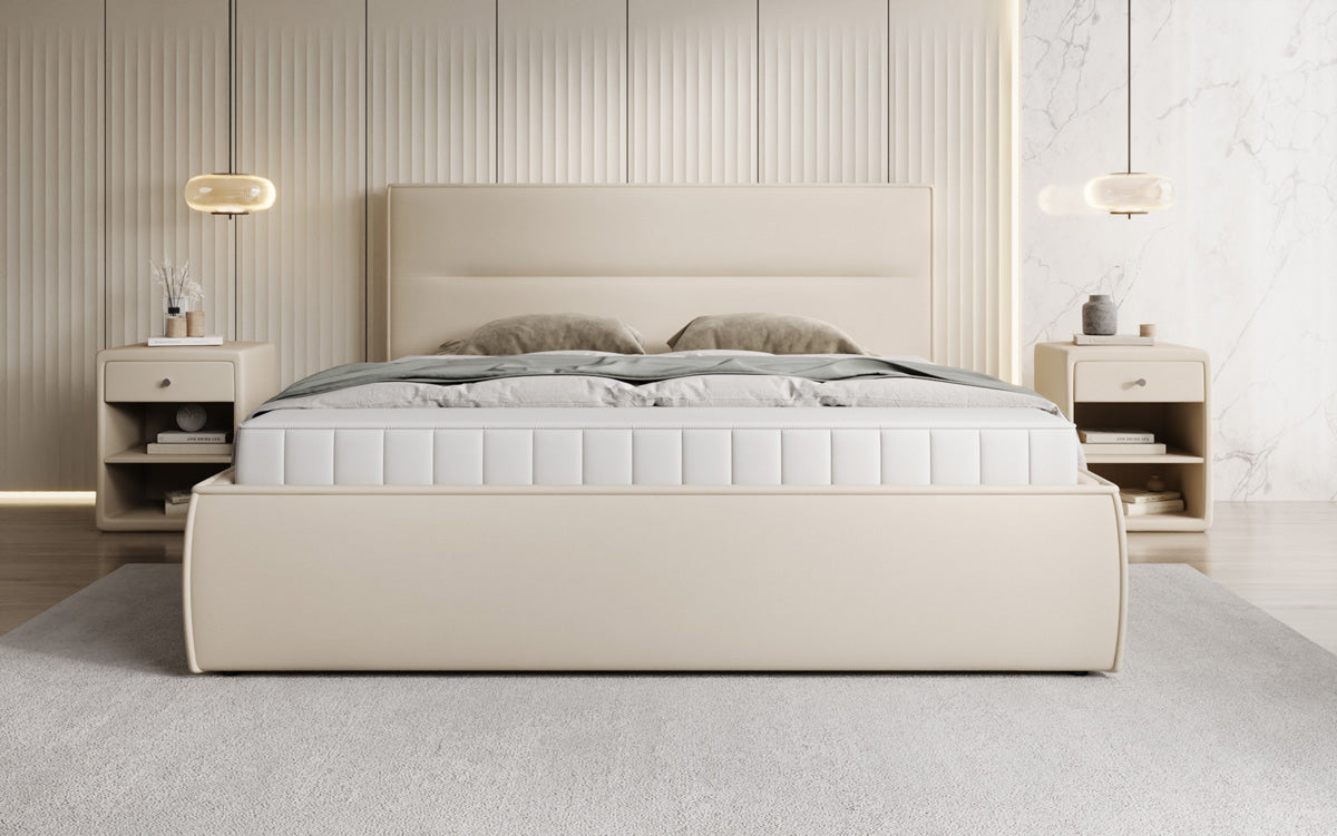 Designer Polsterbett Merry Stoff mit Stauraum