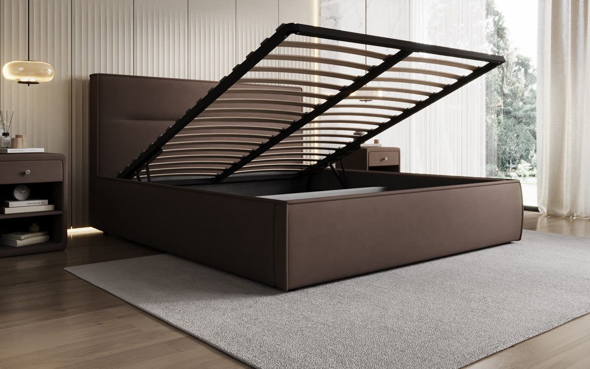 Designer Polsterbett Merry Stoff mit Stauraum