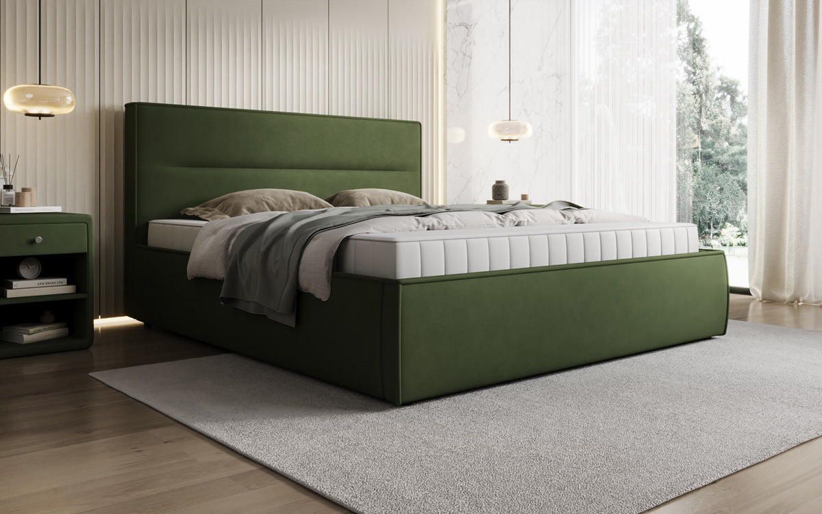 Designer Polsterbett Merry Stoff mit Stauraum