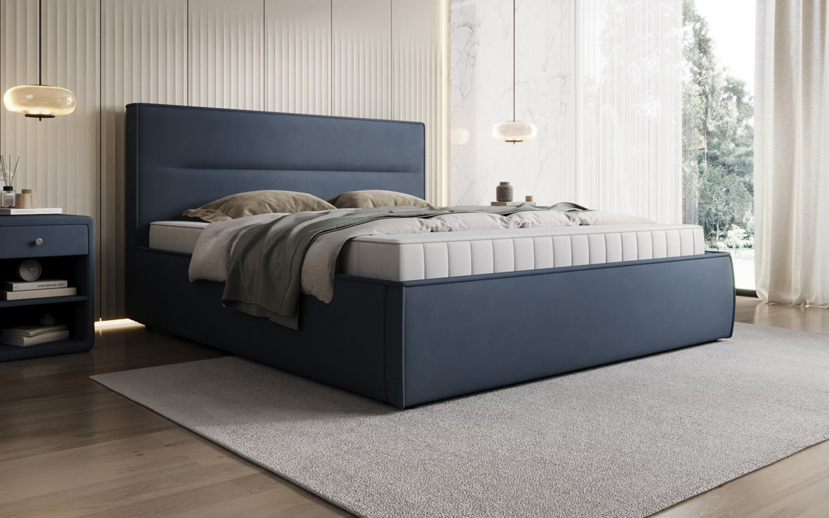 Designer Polsterbett Merry Stoff mit Stauraum