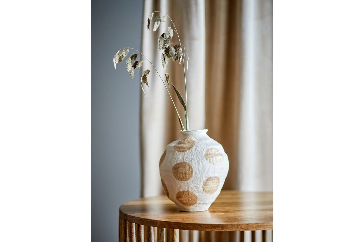 Vase „Elvra“ – Naturfarbenes Steingut