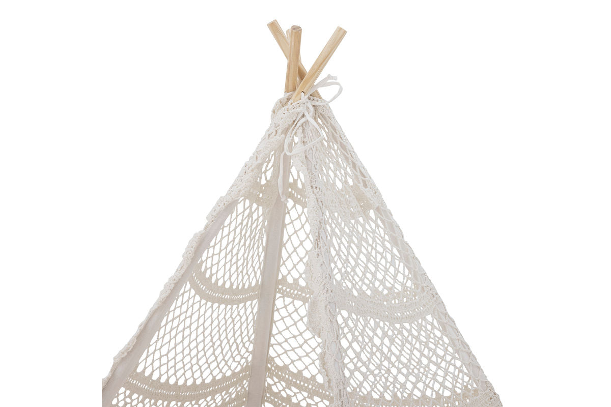 Kinder-Tipi Lumi – Naturfarbene Baumwolle