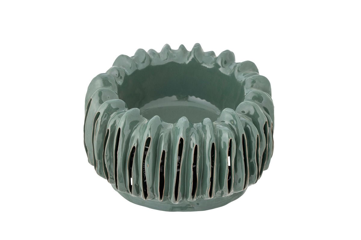 Blumentopf Woodcut – mit handgeschnitzten Schlitzen