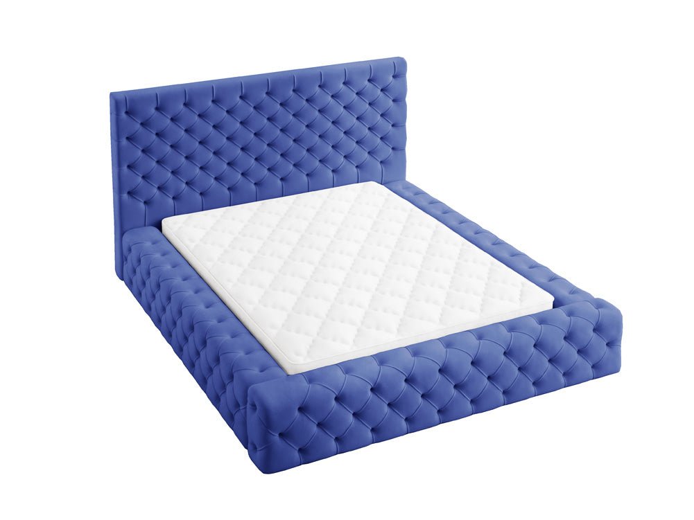 Designer Polsterbett Lana Samt mit Stauraum