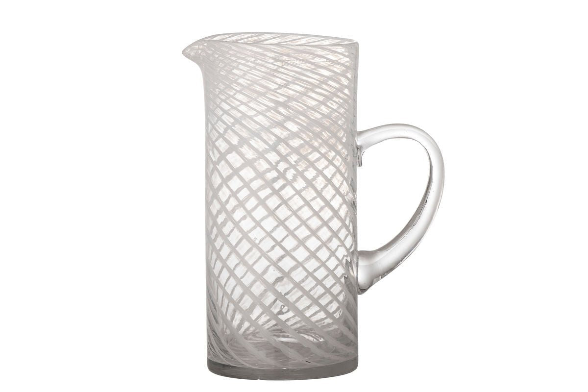 Krug Aino – Mundgeblasenes Glas in Weiß