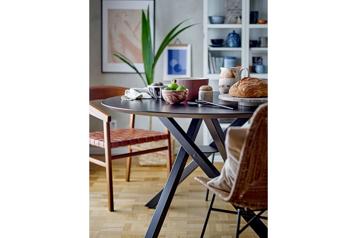 Drehteller Uggy – Servierplatte aus braunem Marmor