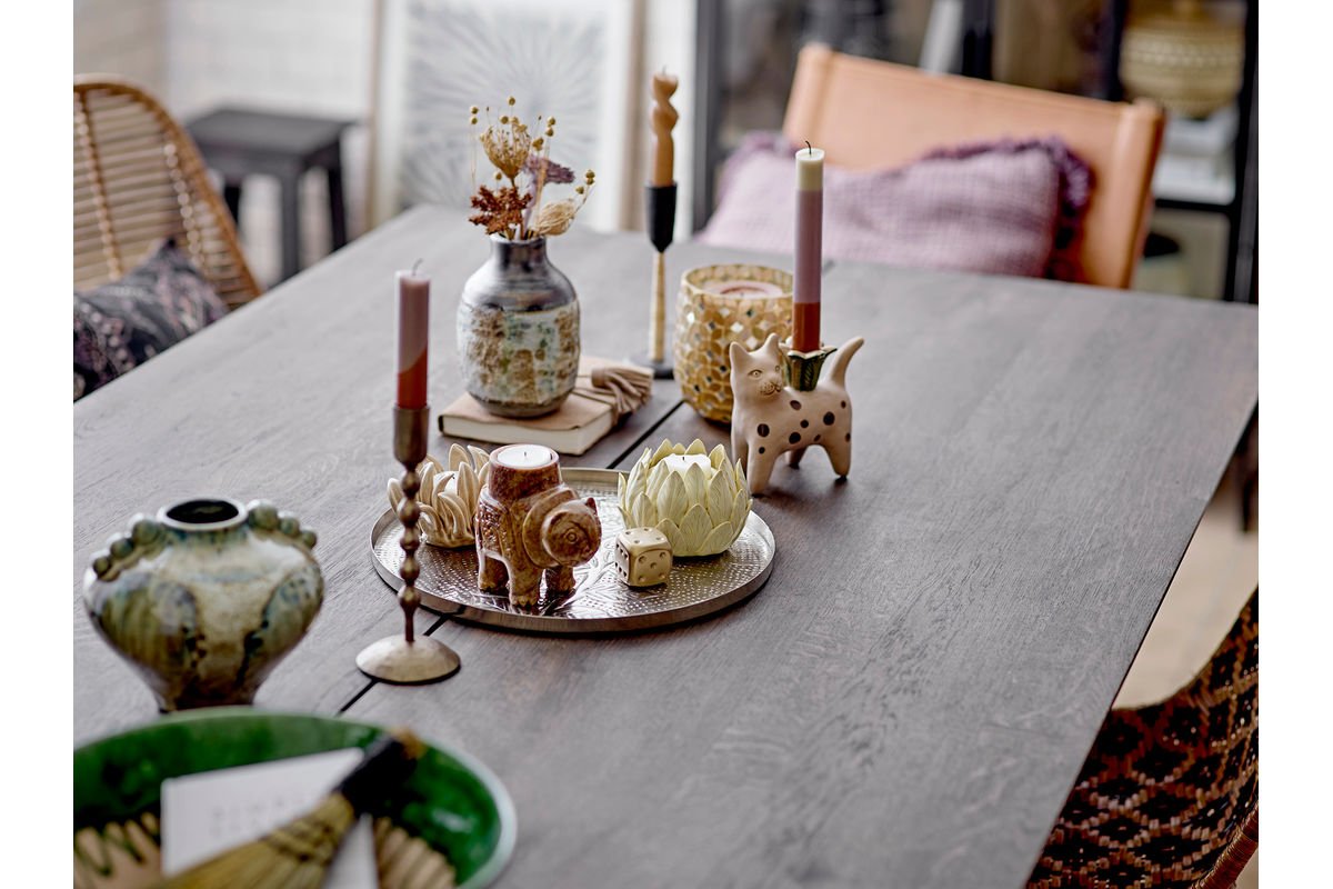 Vase „Sorina“ – Steingut in Braun