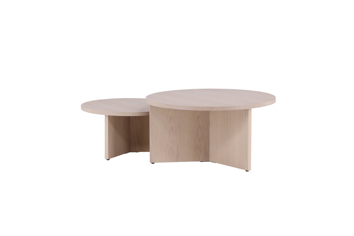 Couchtisch Allan Set - 2 Tische mit Holzoptik