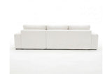 Designer Ecksofa Vigo in Bouclé – Weiß – Rechts