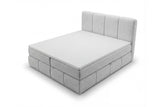 Boxspringbett Laguna Stoff mit Stauraum – Hellgrau