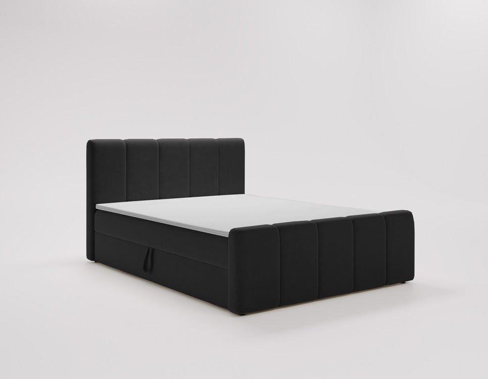 Boxspringbett Bergamo Samt mit Stauraum