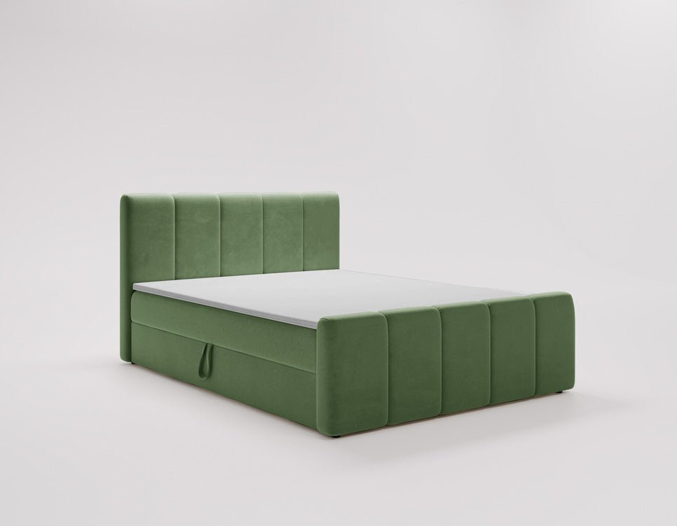 Boxspringbett Bergamo Samt mit Stauraum