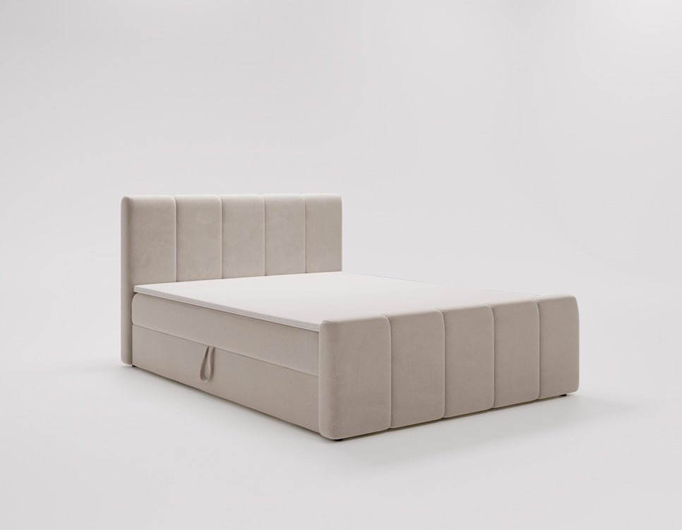 Boxspringbett Bergamo Samt mit Stauraum