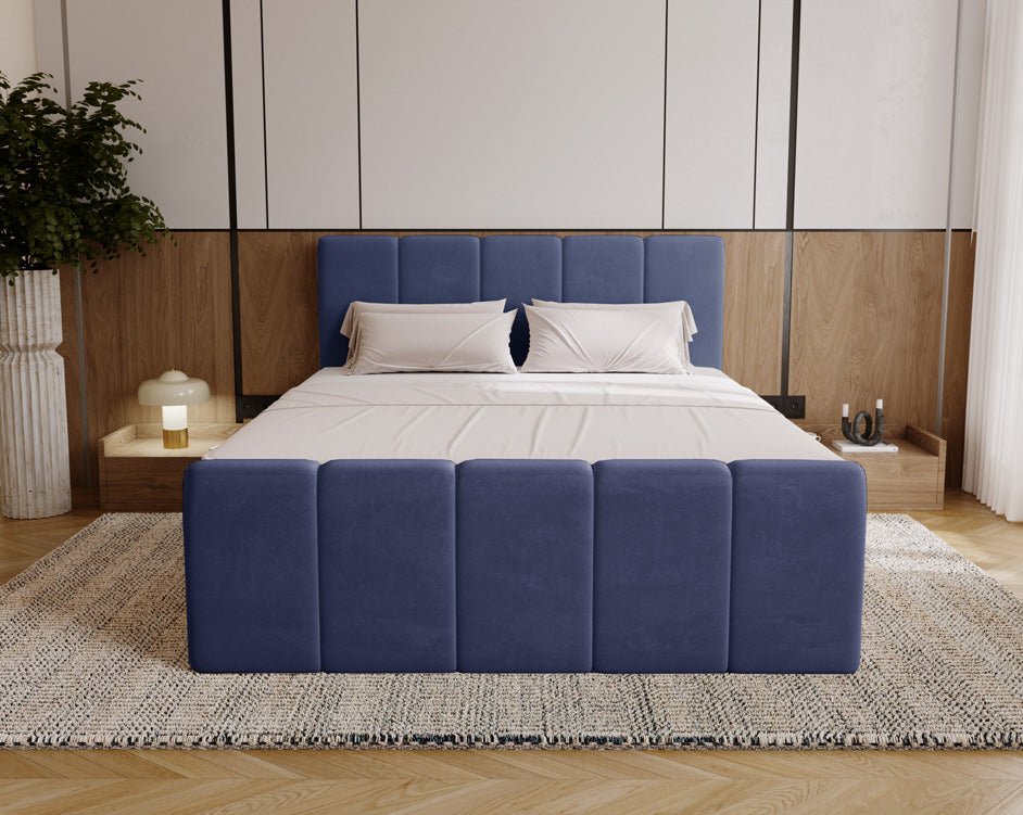 Boxspringbett Bergamo Samt mit Stauraum