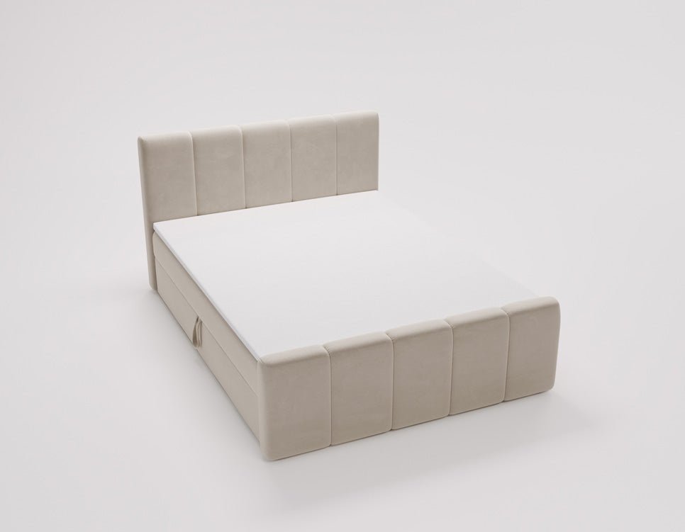 Boxspringbett Bergamo Samt mit Stauraum