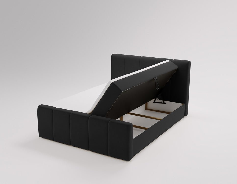 Boxspringbett Bergamo Samt mit Stauraum