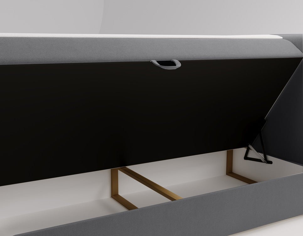 Boxspringbett Bergamo Samt mit Stauraum