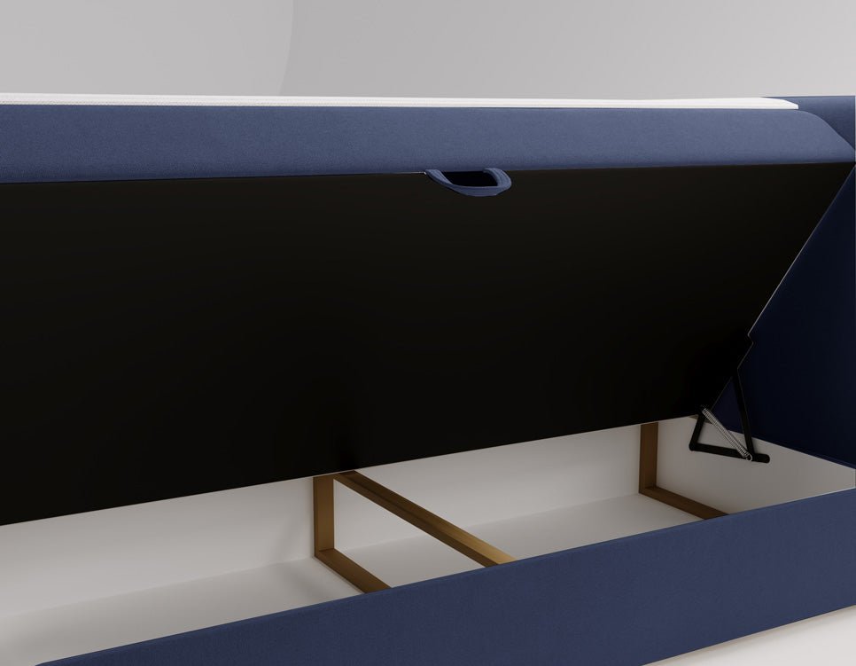 Boxspringbett Bergamo Samt mit Stauraum