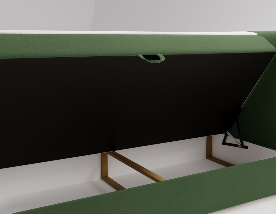 Boxspringbett Bergamo Samt mit Stauraum