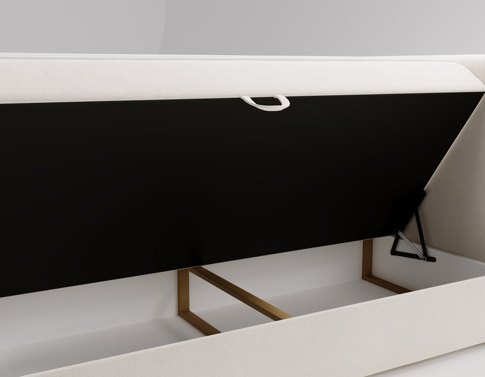 Boxspringbett Bergamo Samt mit Stauraum