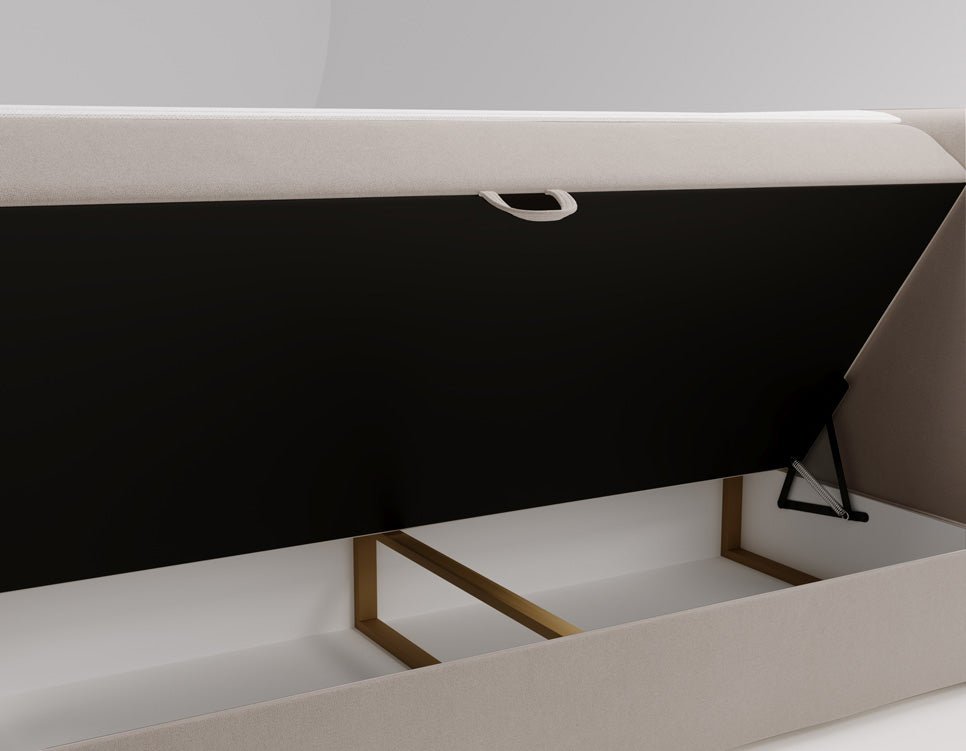 Boxspringbett Bergamo Samt mit Stauraum