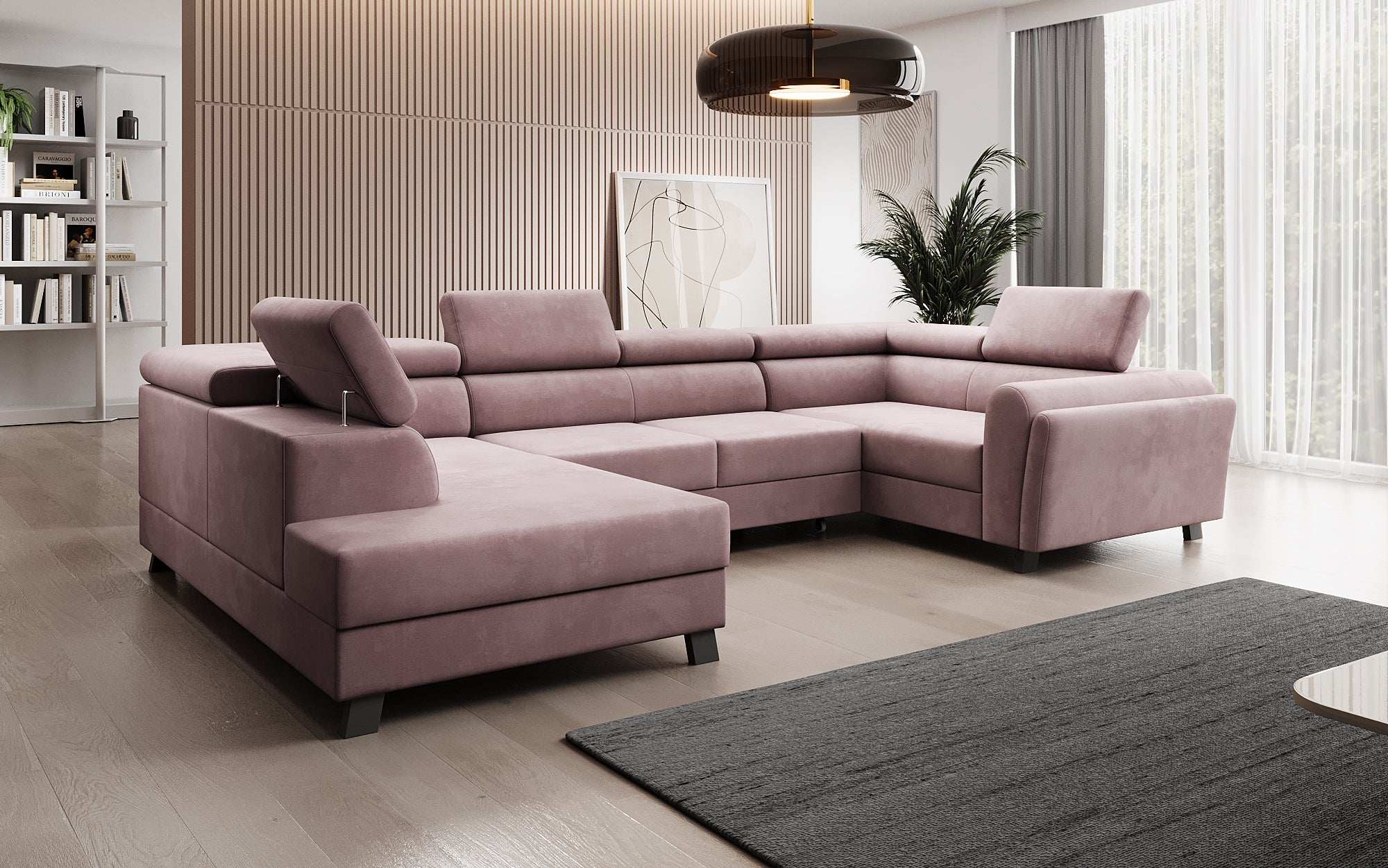 Designer Sofa Emilio mit Schlaf- und Klappfunktion