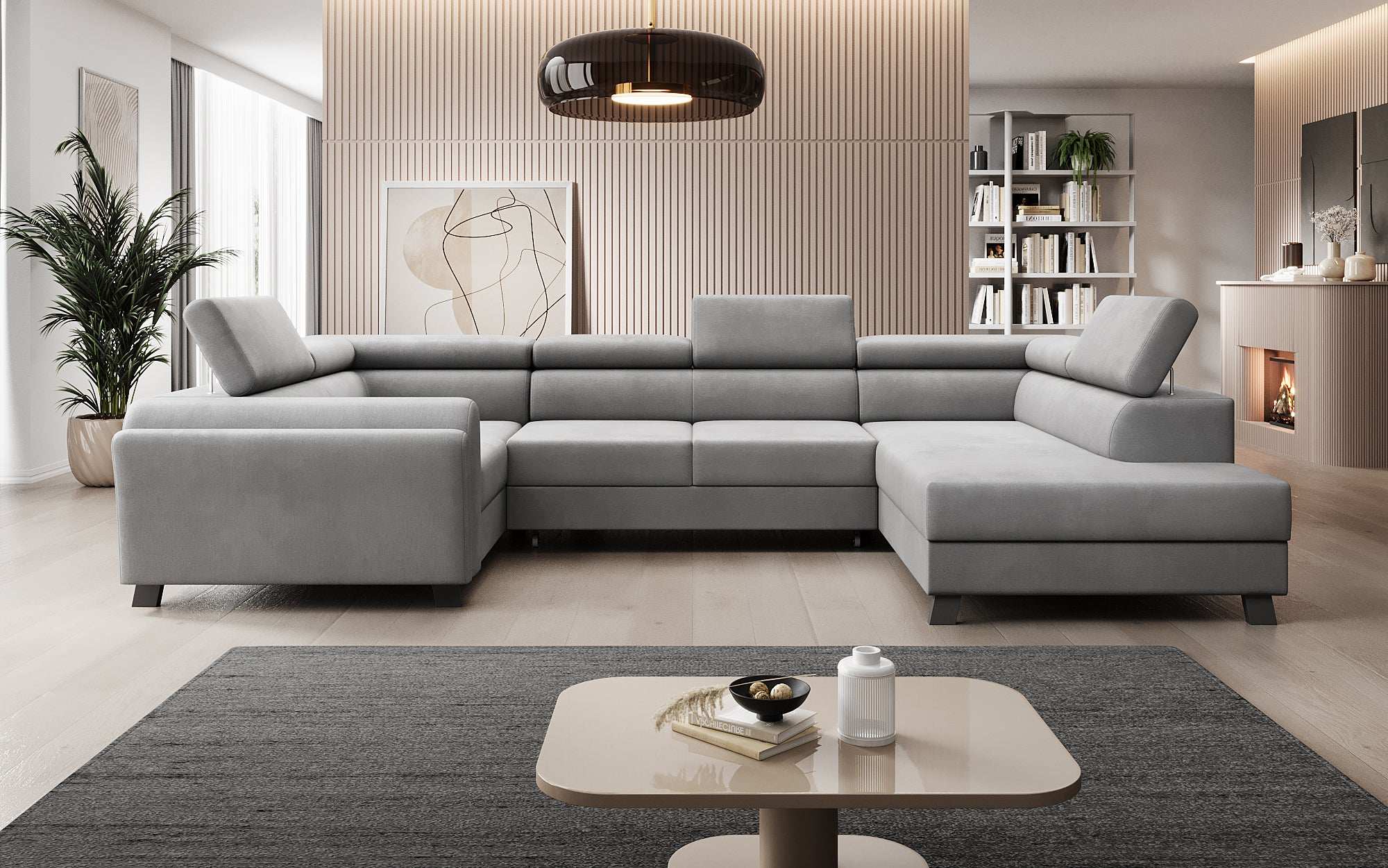 Designer Sofa Emilio mit Schlaf- und Klappfunktion