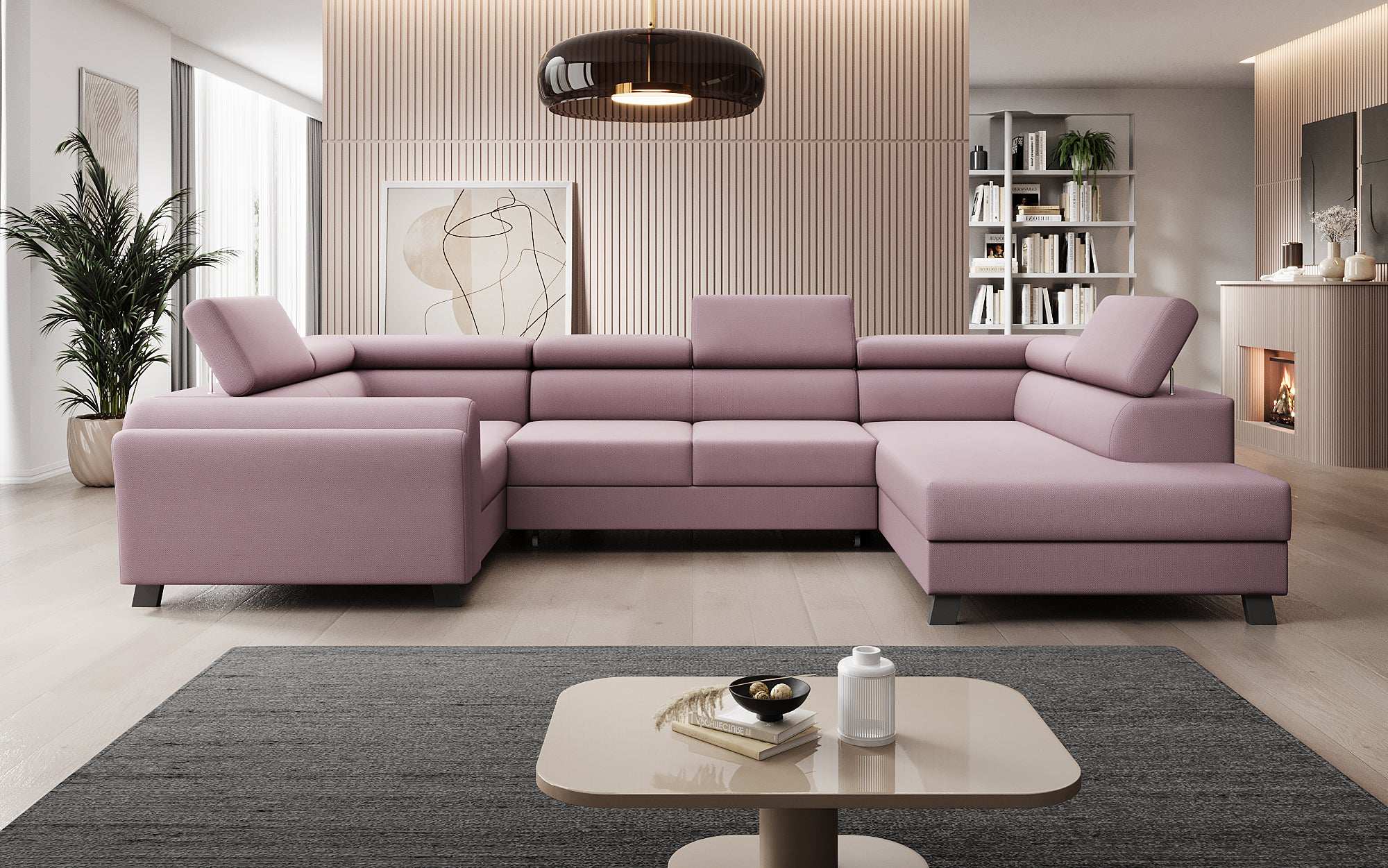 Designer Sofa Emilio mit Schlaf- und Klappfunktion