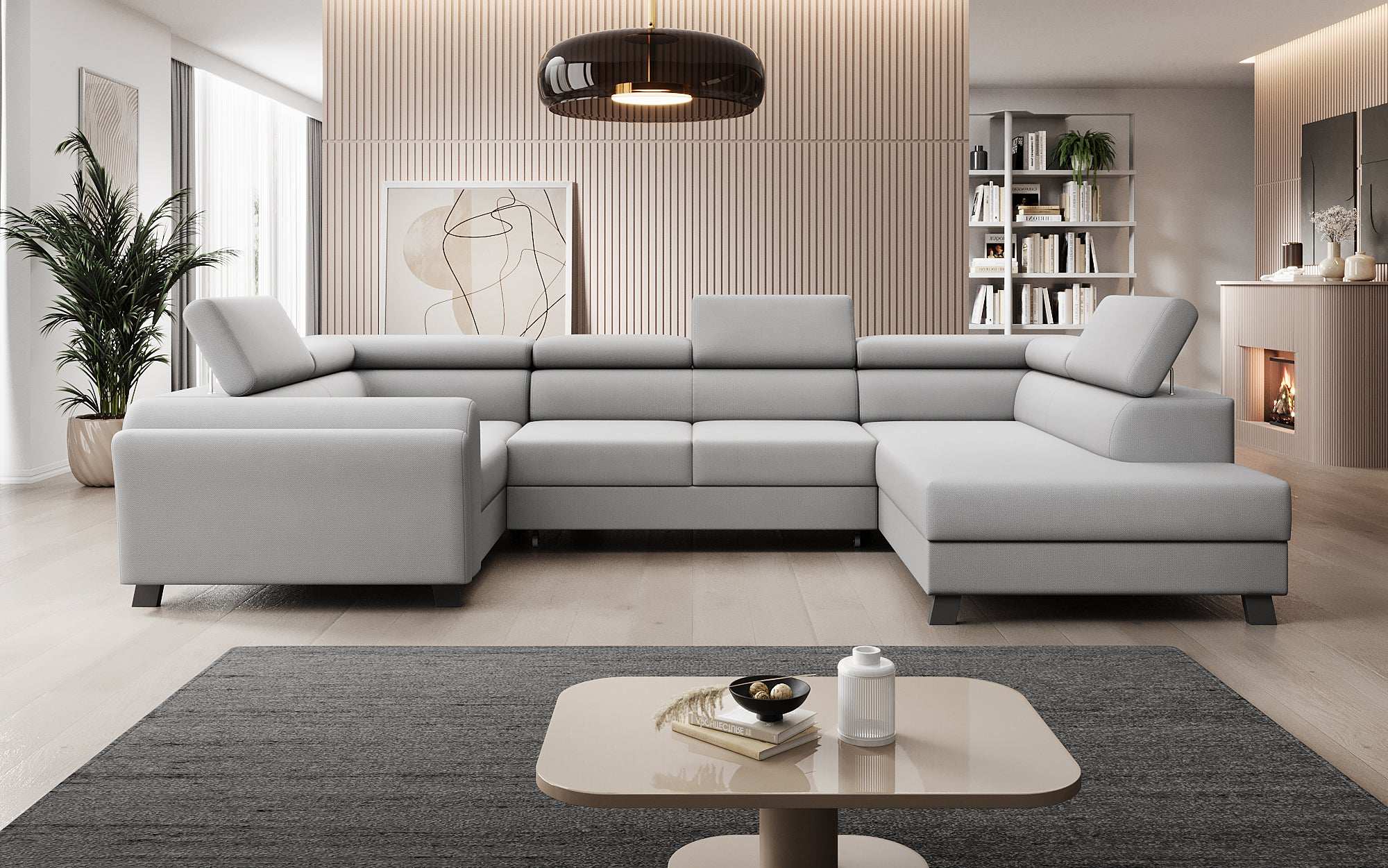 Designer Sofa Emilio mit Schlaf- und Klappfunktion