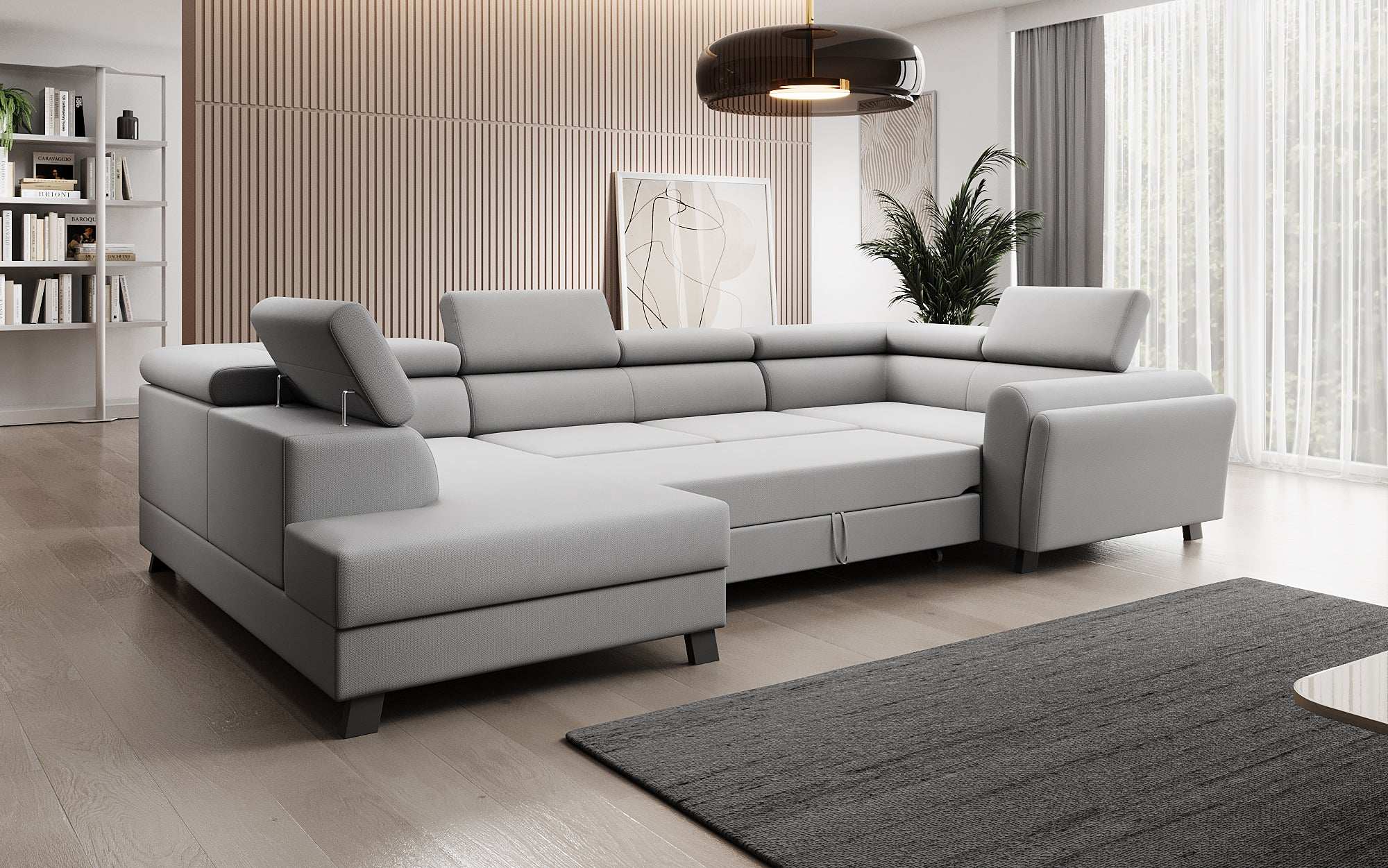 Designer Sofa Emilio mit Schlaf- und Klappfunktion