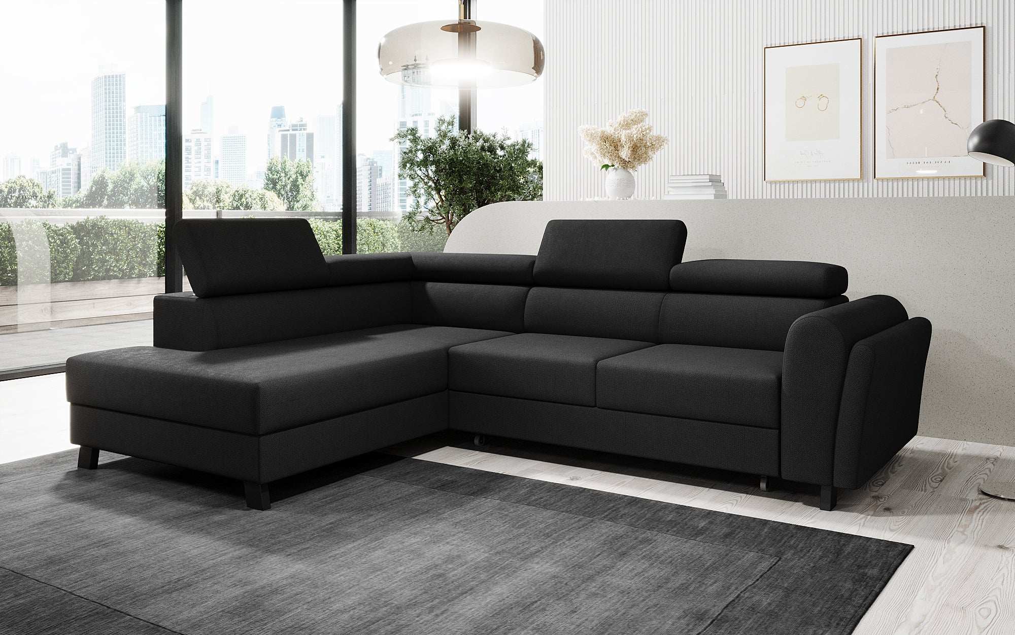 Designer Sofa Kira mit Schlaf- und Klappfunktion