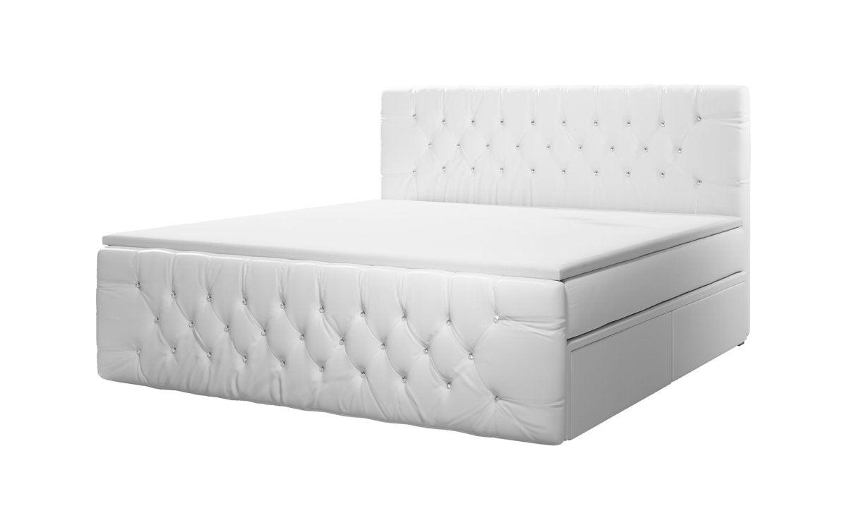 Boxspringbett Julietta mit Strass und Stauraum - Luxusbetten24