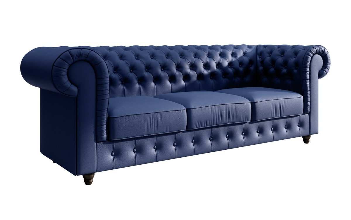 Chesterfield Sofa Hermine (Kunstleder) - Luxusbetten24