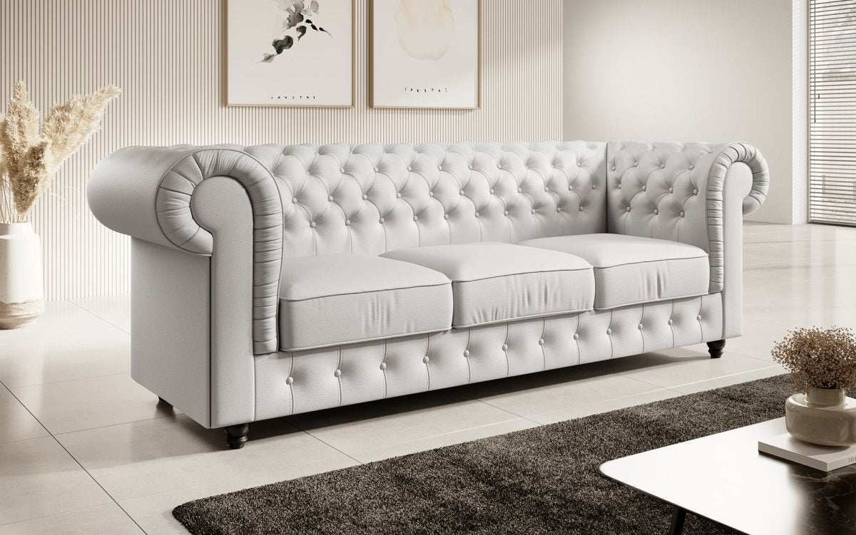 Chesterfield Sofa Hermine (Kunstleder) - Luxusbetten24