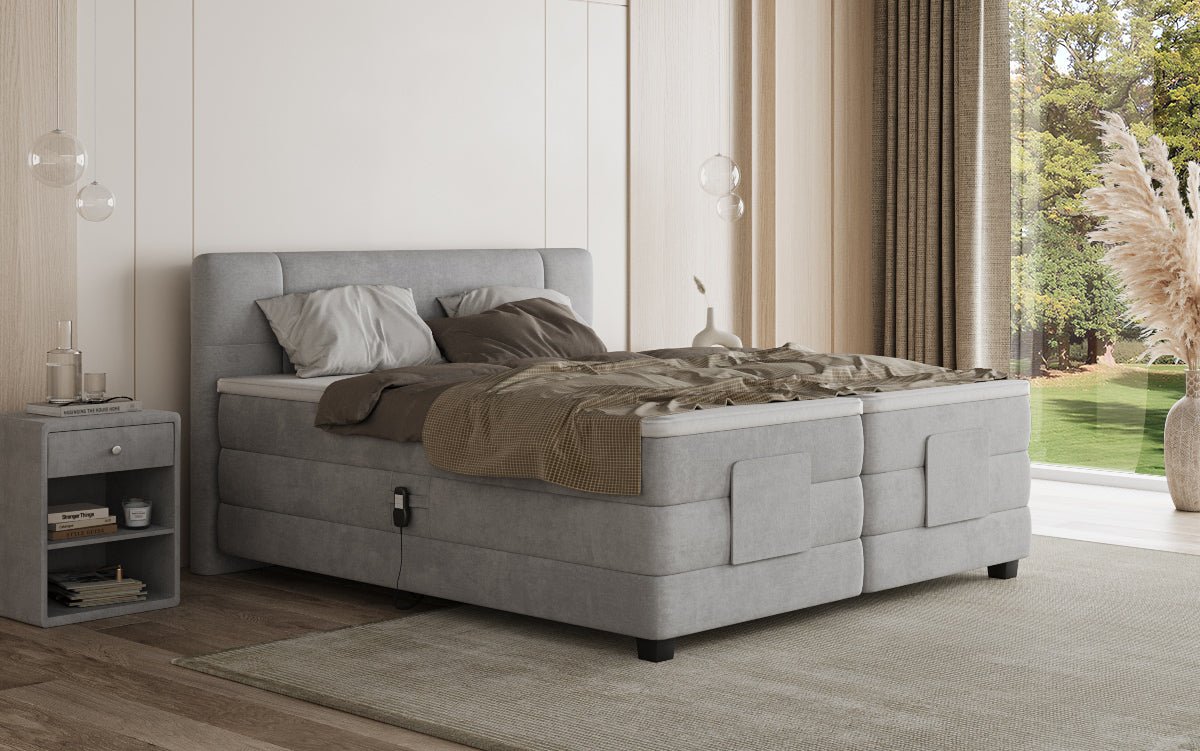 Boxspringbett Noela Samt elektrisch verstellbar