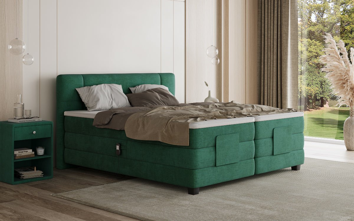 Boxspringbett Noela Samt elektrisch verstellbar