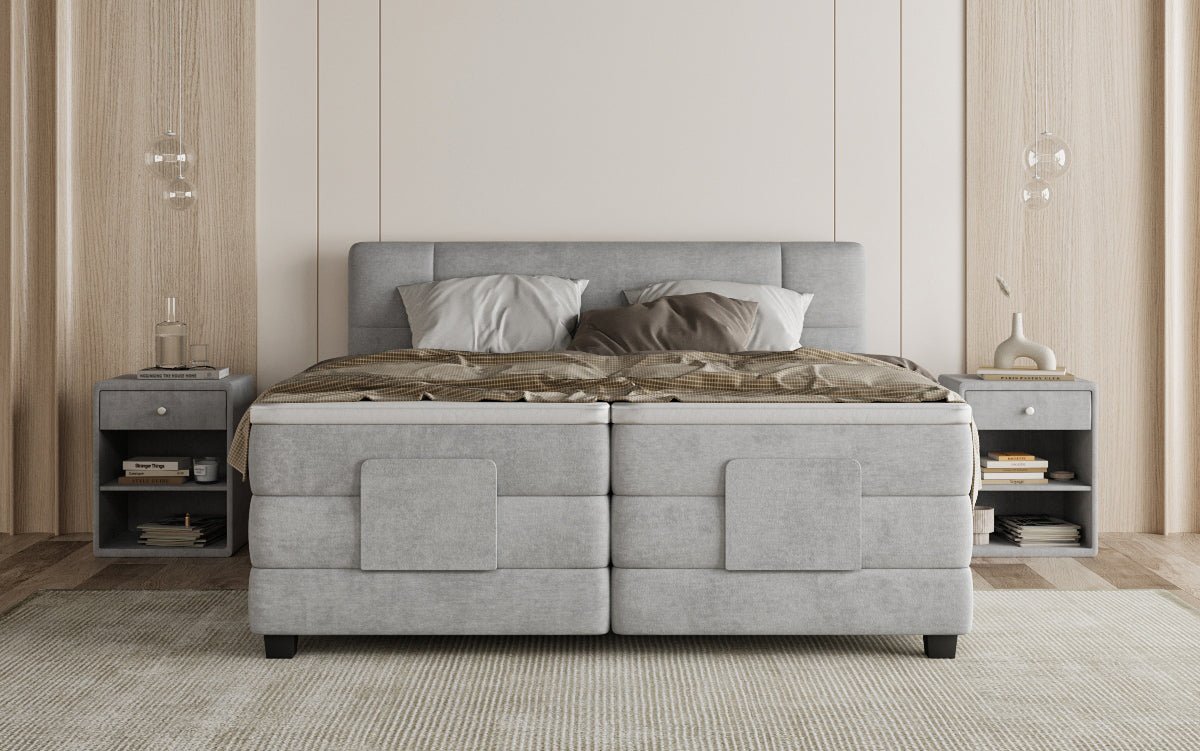 Boxspringbett Noela Samt elektrisch verstellbar