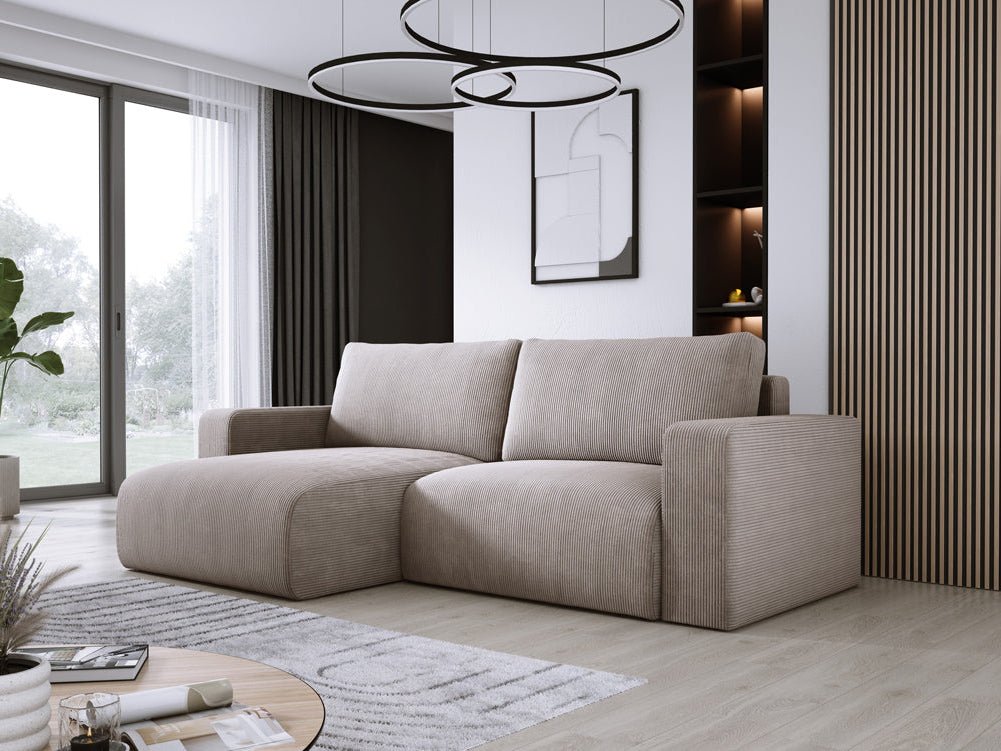 Designer Sofa Carl Cord with Sleeping and Folding Function