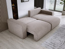 Designer Ecksofa Carl Cord mit Schlaf- und Klappfunktion