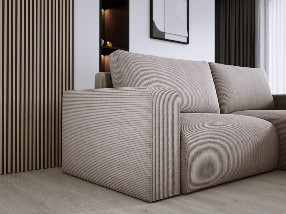 Designer Sofa Carl Cord with Sleeping and Folding Function