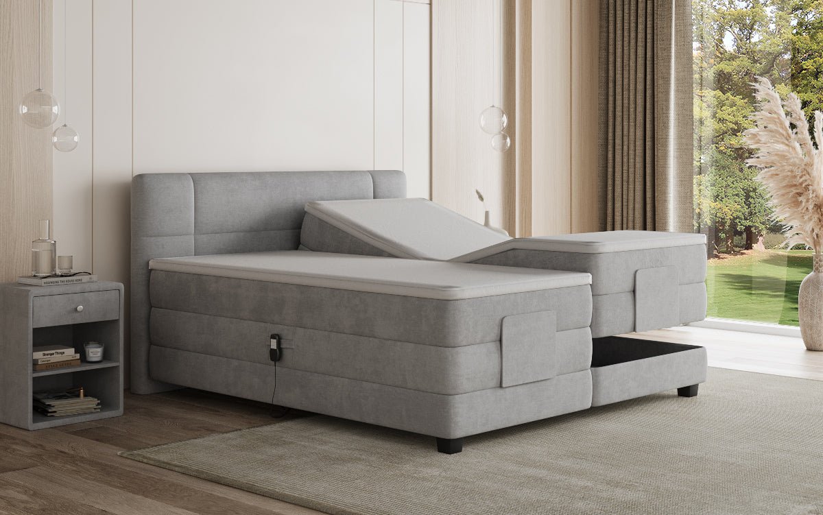 Boxspringbett Noela Samt elektrisch verstellbar